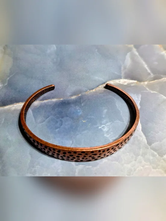 paparazzi Brown Copper-Tone Hammered Cuff Bracelet - Picture 1 of 1